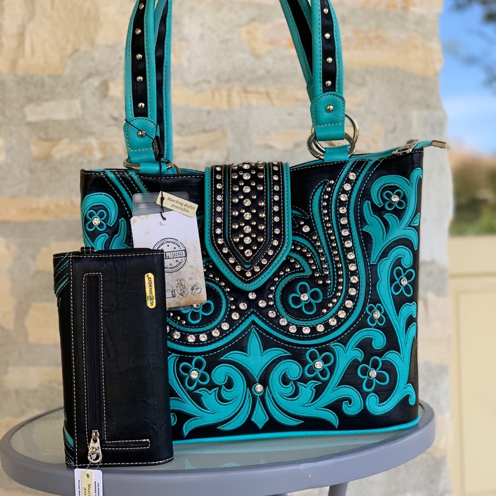 Montana west western conceal carry handbag&wallet - Picture 2 of 6